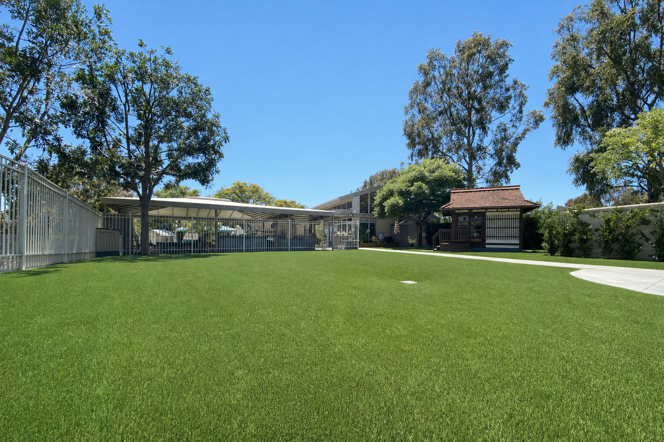 Artificial grass installation in College Station, TX